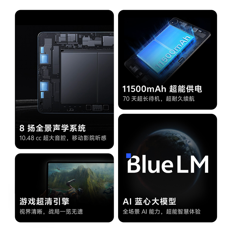 【晒单返50+赠tws air2耳机+背包】vivo Pad 3 Pro平板电脑 智能办公学习娱乐影音电脑vivopad3pro平板电脑 - 图2