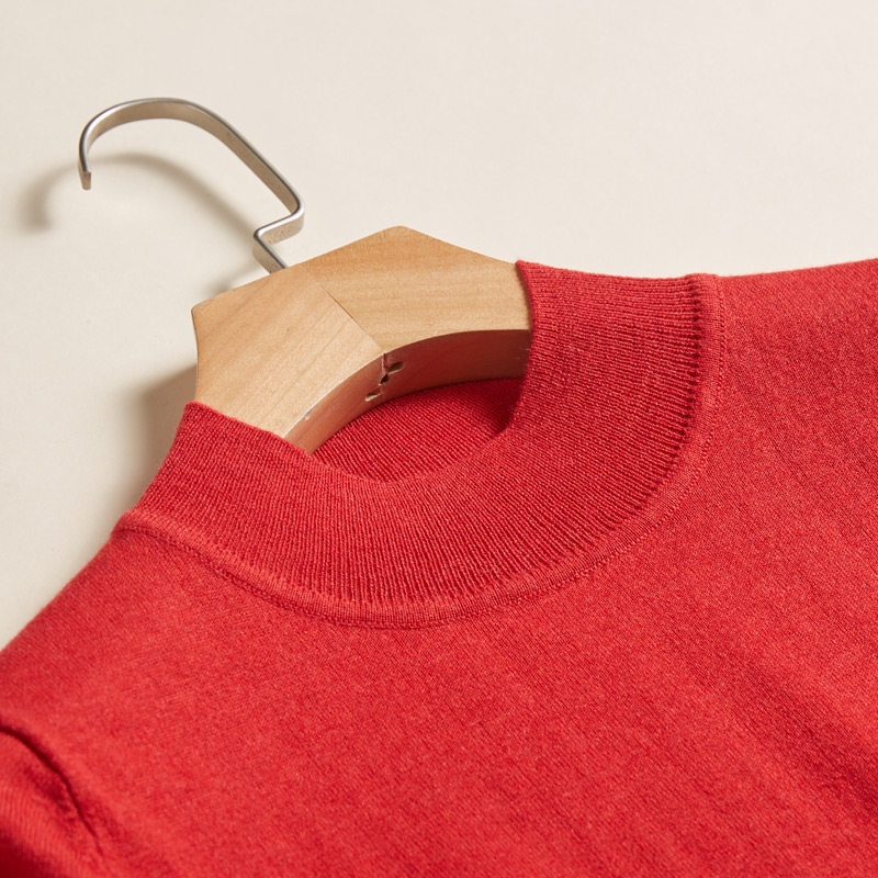 真丝短袖毛衣女纯色通勤半高圆领打底衫桑蚕丝羊绒混纺中袖针织衫,淘宝优惠券,粉丝福利购,淘宝优惠卷