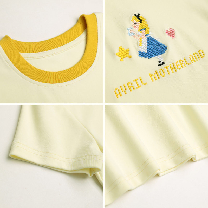 毛菇小象短袖t恤女夏2020打底衫 毛菇小象T恤