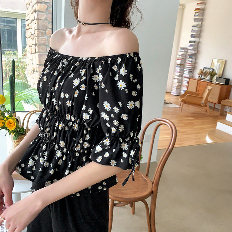 毛菇小象小雏菊雪纺2020女碎花裙子 毛菇小象连衣裙