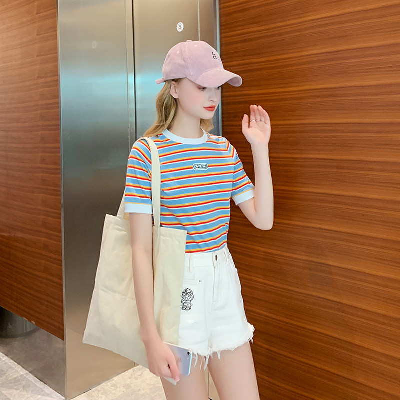  毛菇小象牛仔裤