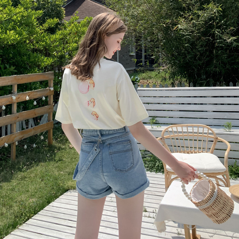 毛菇小象短袖女夏2020新款纯棉t恤 毛菇小象T恤