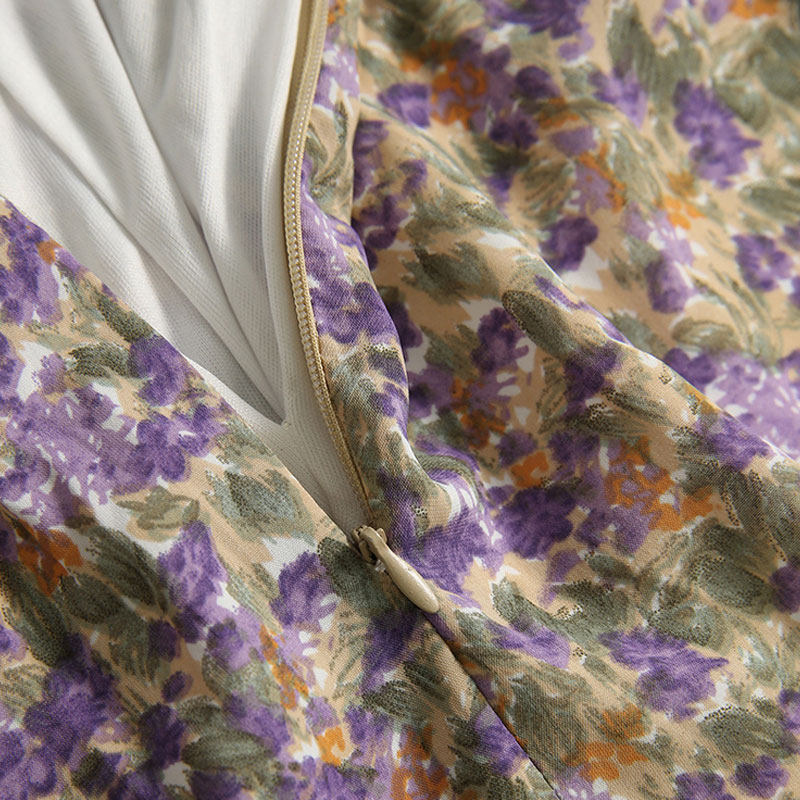 毛菇小象碎花a字女2020夏半身裙 毛菇小象半身裙