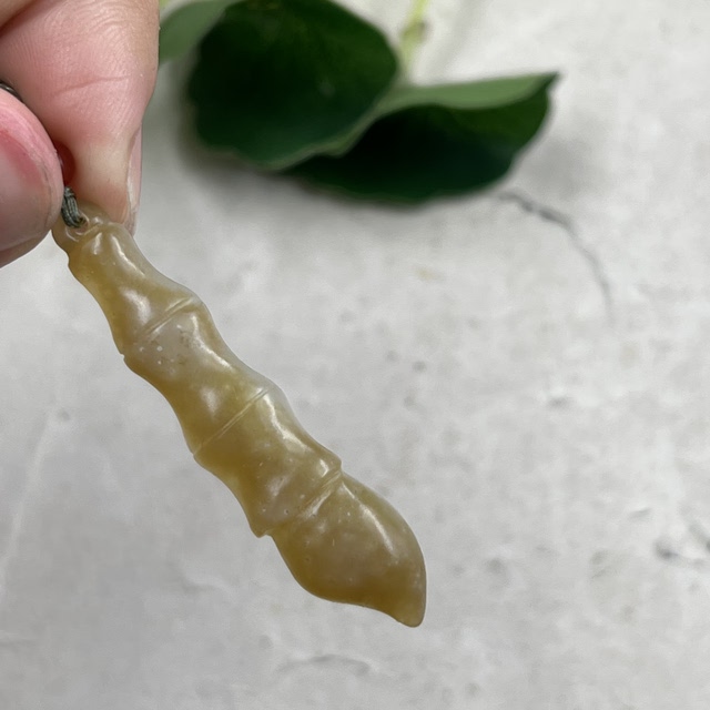 Xinjiang Hotan jade sugar white jade Qiemo Wenchang pen pendant baby pendant jade pendant mobile phone pendant 38t