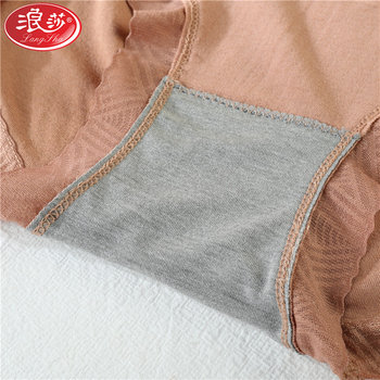 Langsha Modal Underwear ແມ່ຍິງ seamless ກາງ waist Square Angle Antibacterial ຂະຫນາດໃຫຍ່ 2023 ແບບຮ້ອນ Anti-hippinch ເດັກຍິງ underwear