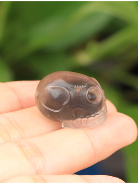 梵峙玛瑙骷髅头冰糖心吊坠