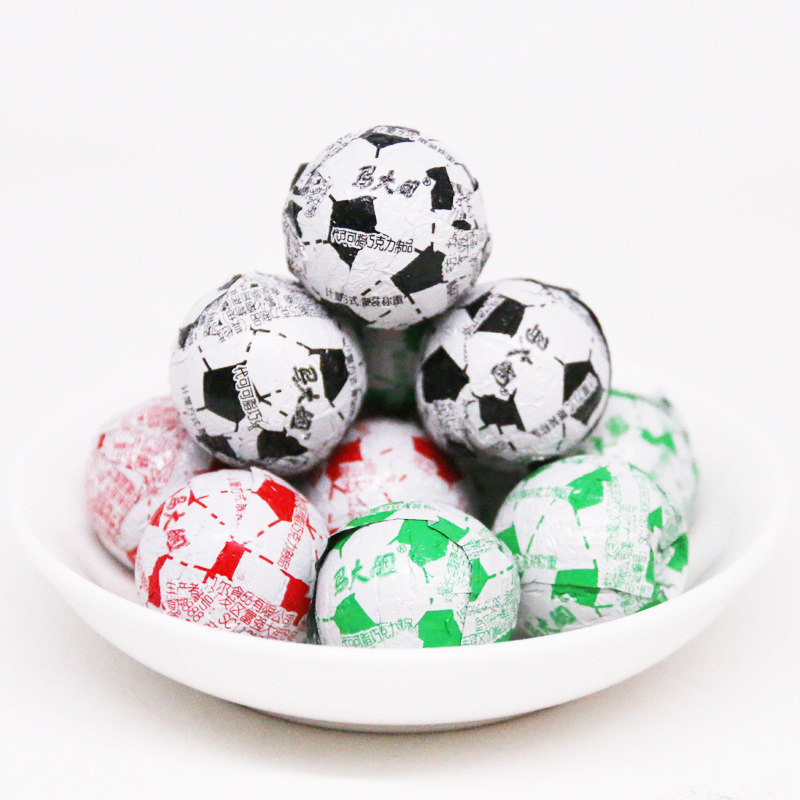 马大姐足球形状巧克力糖果500克巧克力豆年货喜糖果（代可可脂）,淘宝优惠券,粉丝福利购,淘宝优惠卷