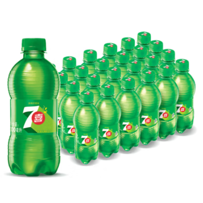 百事可乐美年达7喜汽水塑料瓶 300ml*24瓶 夏日解渴饮料多口味-D