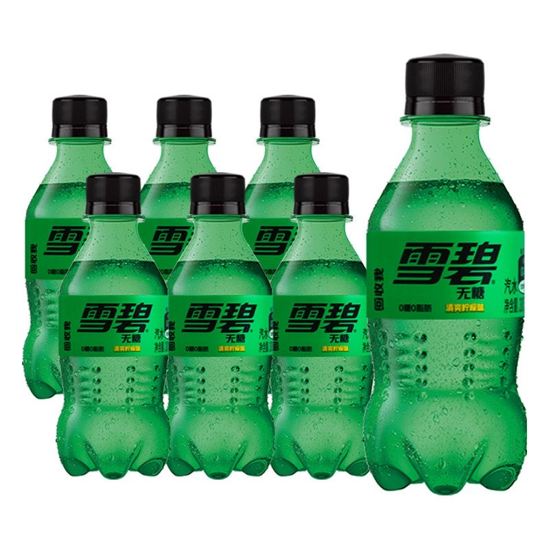 可口可乐 无糖/有糖柠檬味雪碧 300ml*6瓶-Ybt - 图2