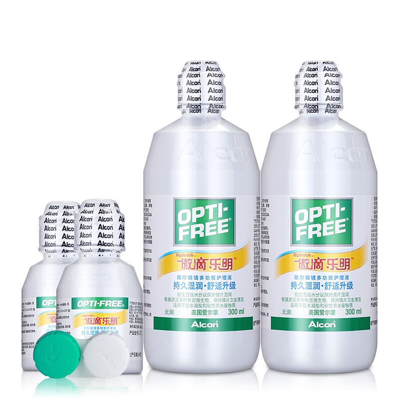 爱尔康傲滴355ml*2+60ml近视护理液 金天慈济大药房护理液