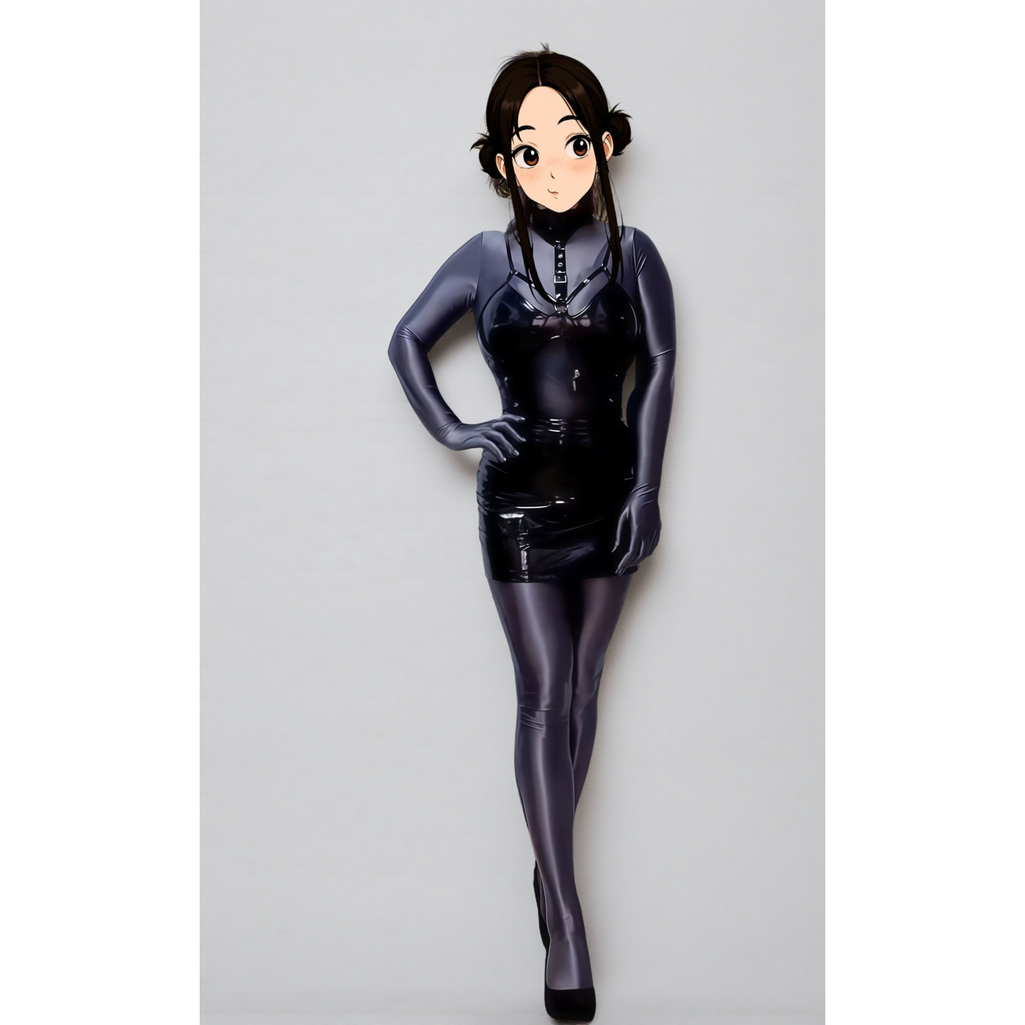 大码180斤瑜伽连体衣亮滑五指弹力紧身衣CD男娘cos打底衣男女同款,淘宝优惠券,粉丝福利购,淘宝优惠卷