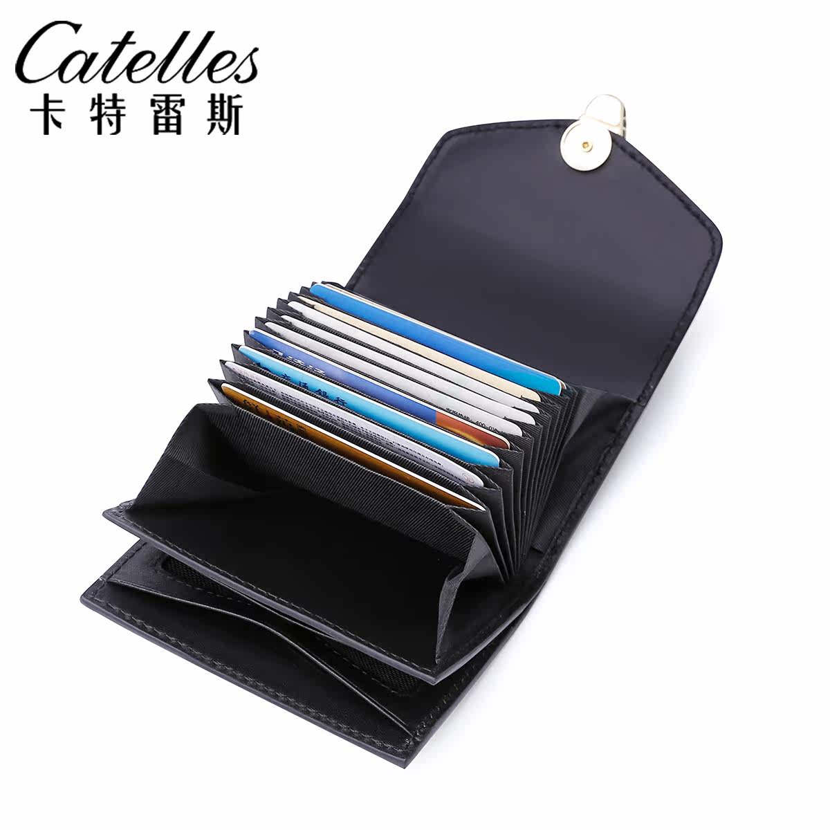 2020新款珍珠鱼皮卡包女进口零钱包 卡特雷斯卡包