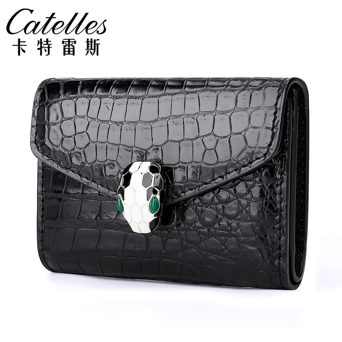 泰国进口鳄鱼皮卡包男女进口零钱包 卡特雷斯卡包