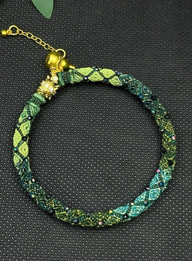 成品立体回纹手镯云深不知处纯款手工可穿配饰（定制净手围定制）