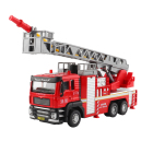 嘉业合金汽车模型喷水消防车工程车声音灯光仿真金属儿童玩具小车