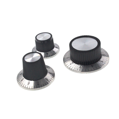 C1/C2/C3电位器刻度旋钮帽内孔 6MM金属数字刻度盘外径24/29/36mm - 图1