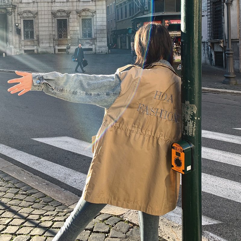 工装秋冬百搭小2020韩版中长款风衣 贝斯米洛短外套