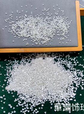 s925纯银迷你碎银子三角形隔片散珠DIY手链项链串珠编绳饰品配件
