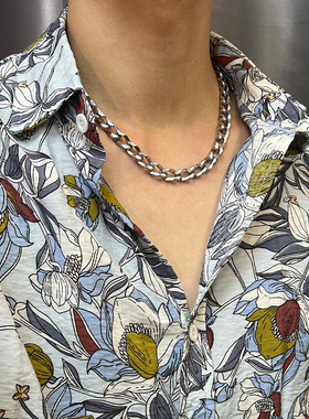 钛钢8扭曲男女不掉色项链