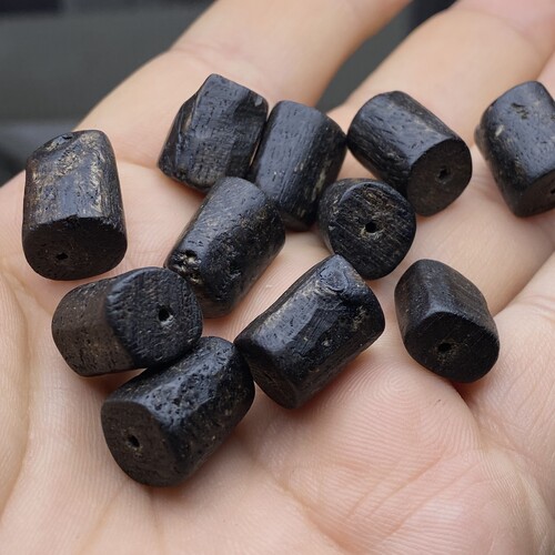 天然沉香木随行异形桶珠手链手串项链文玩蜜蜡diy配件配饰流行 - 图3