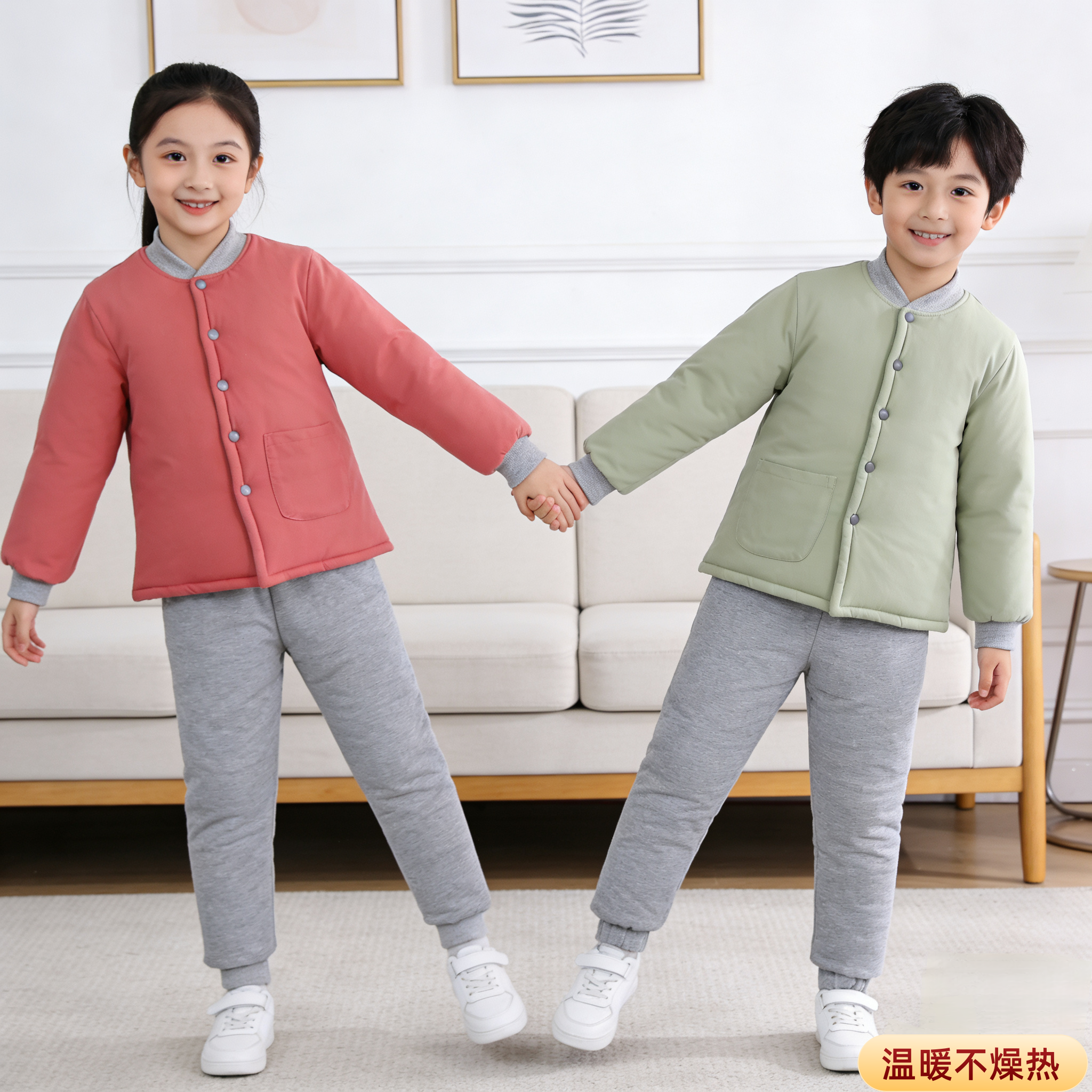 纯棉花儿童棉袄棉裤套装校服神器内胆男童女童手工纯棉花棉衣棉服,淘宝优惠券,粉丝福利购,淘宝优惠卷