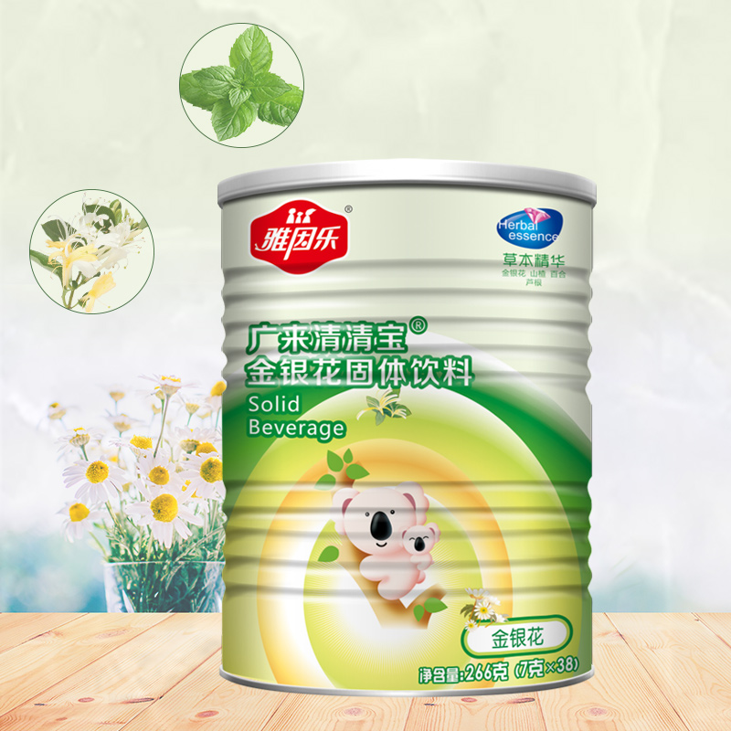 雅因乐旗舰店雅因乐清清宝婴儿辅食宝宝儿童清火宝奶伴侣金银花水果266g0