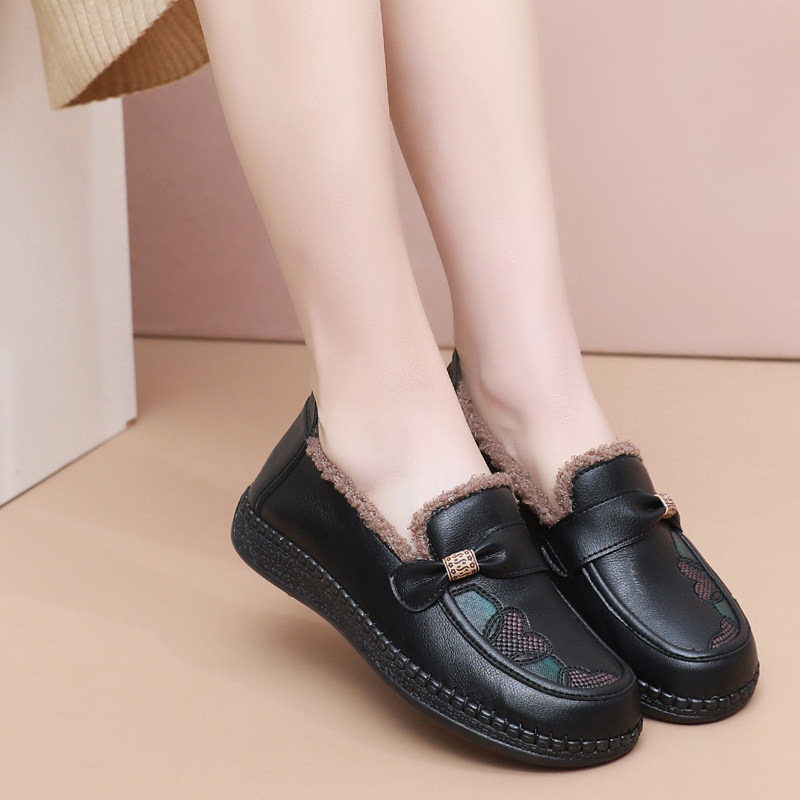 冬季棉鞋女妈妈鞋加绒保暖新款老北京布鞋舒适防滑平底中老年棉靴,淘宝优惠券,粉丝福利购,淘宝优惠卷