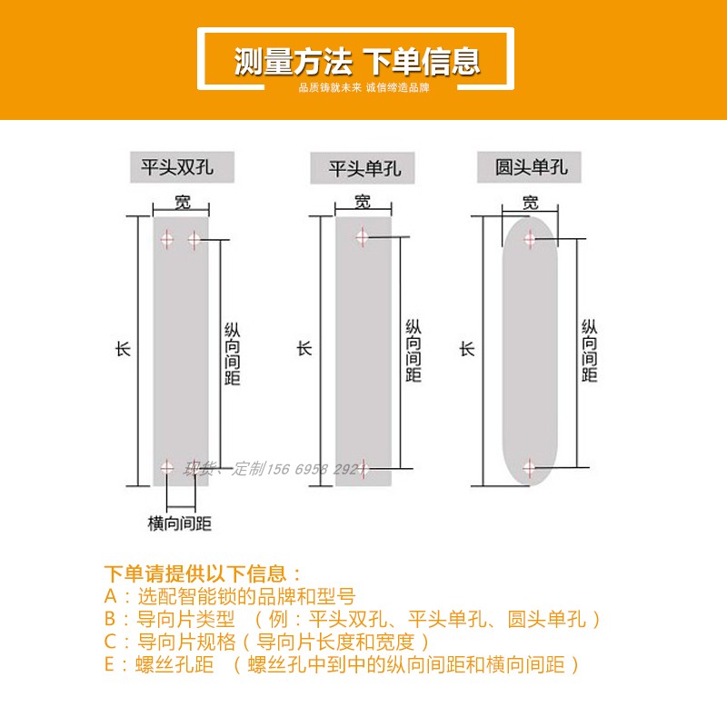 科裕TCL名门科来尼智能指纹锁导向片锁边条松下尼克必达黑龙 - 图0