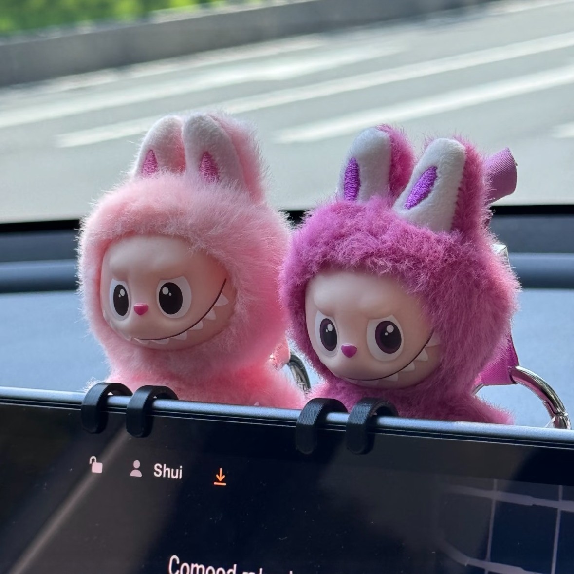 labubu4.0车载屏幕固定支架mini4代拉布布显示屏挂钩摆件电脑装饰,淘宝优惠券,粉丝福利购,淘宝优惠卷