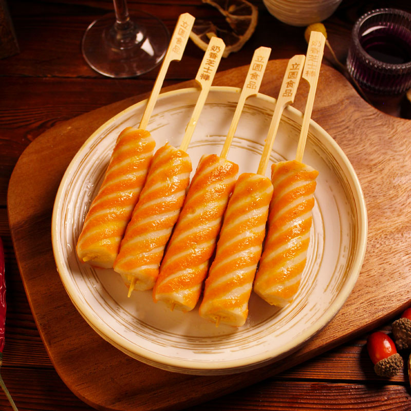 Vertical round milk cheese stick skewers Oden revolving hot pot