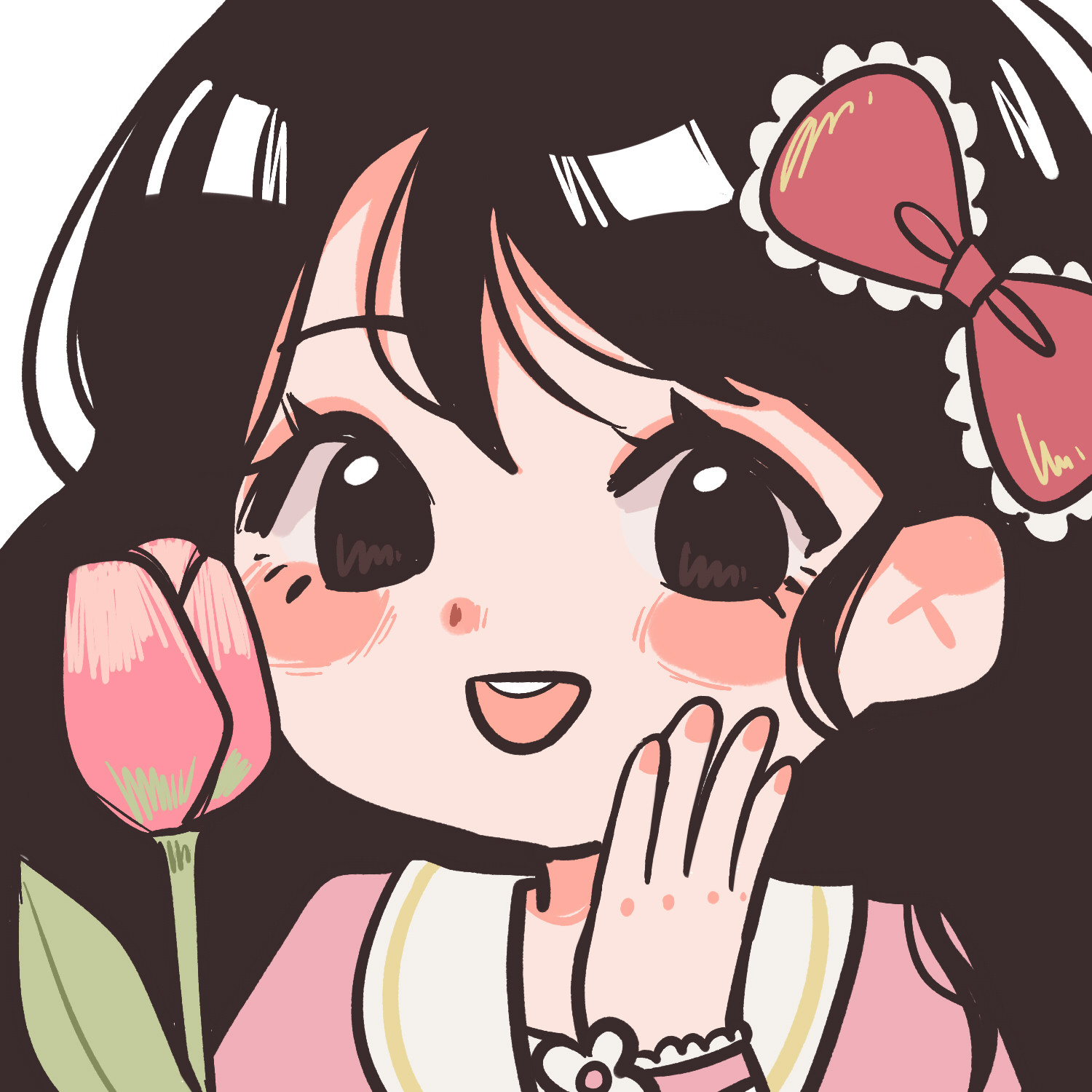 多宝风q版手绘头像画卡通真人照片宠物漫画头像定制情侣画像约稿 兔几岛手绘铺 淘优券