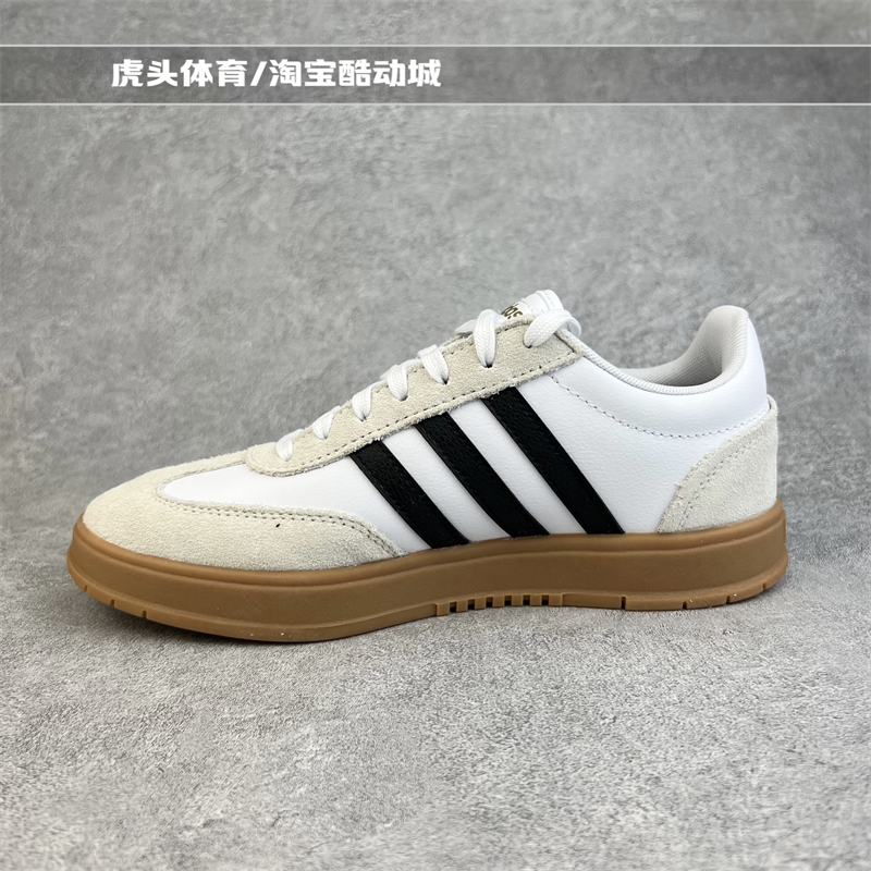 Adidas Gradas新款复古翻毛皮简版Samba休闲运动板鞋 FW3378-图3