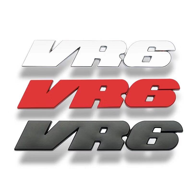大众 速腾 POLO 迈腾 高尔夫6 5 VR6 车标 VR6车贴 金属贴