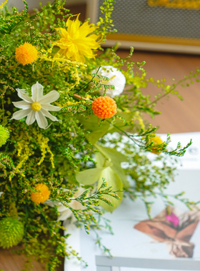 永生风车果草莓果花家居装饰摆件