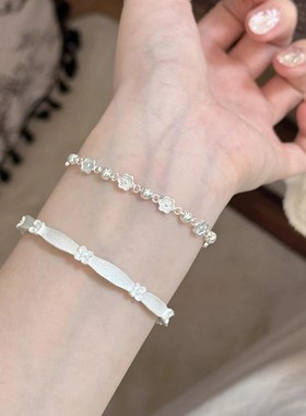 YIN中式足银999桂花手镯