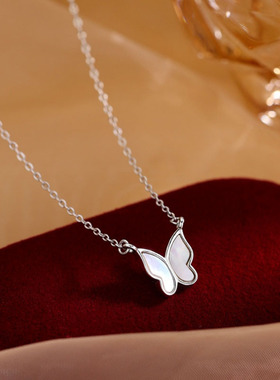 YIN银次元925纯银蝴蝶项链