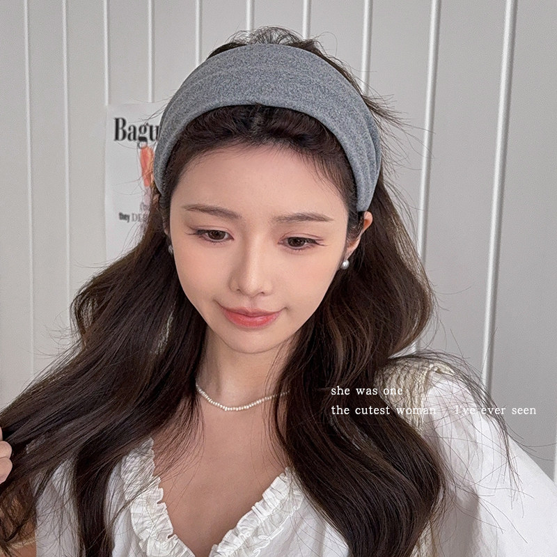秋冬绒面宽边高颅顶发箍女款洗脸发卡头箍百搭发捆头窟时尚发饰品,淘宝优惠券,粉丝福利购,淘宝优惠卷
