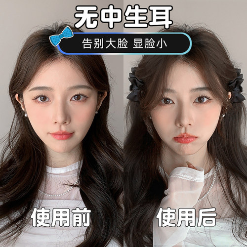 气质甜美蝴蝶结抓夹精灵耳发夹少女侧边刘海夹公主头鲨鱼夹子发卡 - 图2