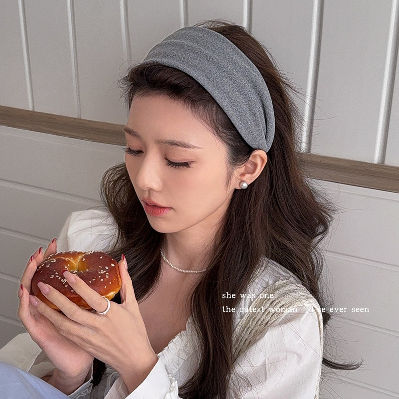 秋冬绒面宽边高颅顶发箍女款洗脸发卡头箍百搭发捆头窟时尚发饰品,淘宝优惠券,粉丝福利购,淘宝优惠卷