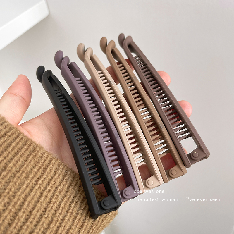 2025新款高端香蕉夹竖夹马尾夹子发饰后脑勺高级感无痕发夹女头饰 - 图0