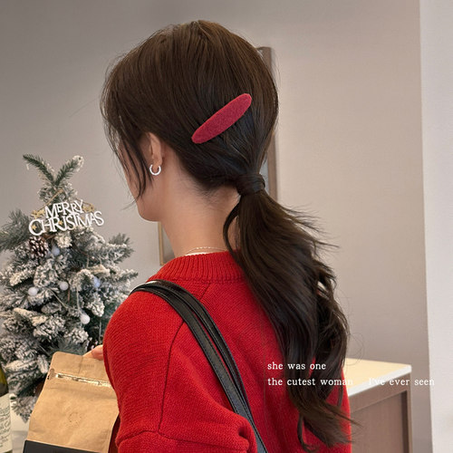 高颅顶倒插梳发夹女2026新款边夹碎发梳气质百搭发卡刘海夹子发饰 - 图3