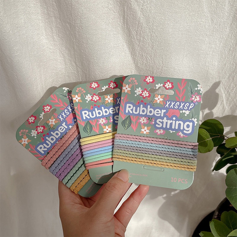 10根装头绳网红2025年新款发绳女扎马尾皮筋简约气质皮套扎头发圈,淘宝优惠券,粉丝福利购,淘宝优惠卷