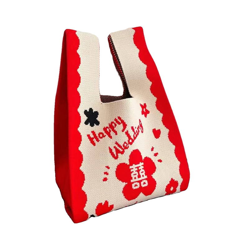 新年大容量小包包针织袋手提袋外出门便携收纳手腕喜庆马年2026,淘宝优惠券,粉丝福利购,淘宝优惠卷