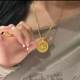 New Chinese style six-character mantra and eight-treasure compass necklace