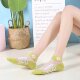 Spring and summer women's hollow daisy socks short socks invisible boat socks