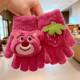 New Year Cartoon Children's Plush Warm Gloves