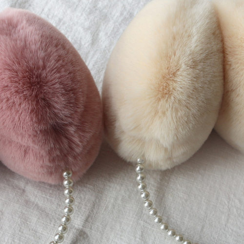 面包耳罩保暖耳捂耳包耳暖男女毛绒耳套亲子护耳獭兔耳暖 - 图1