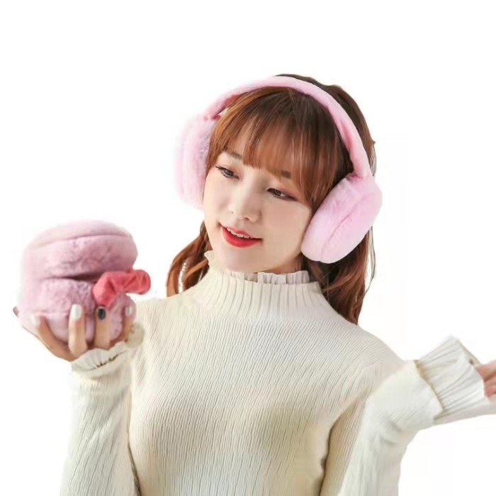 可折叠耳罩保暖女冬季韩版可爱耳套纯色毛绒防寒耳包男女耳捂耳暖,淘宝优惠券,粉丝福利购,淘宝优惠卷