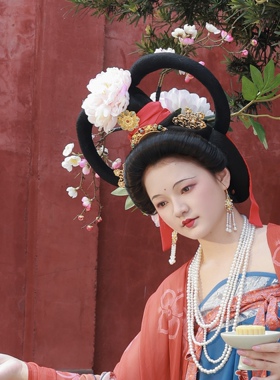【霜翎阁】敦煌供养人发簪仿妆唐风汉服复原配发饰品｛引路菩萨｝