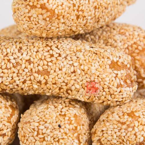 唐山特产芝麻了花 低甜传统冰花蓼花糖麻枣空心糖芝麻糖500克包邮 - 图0